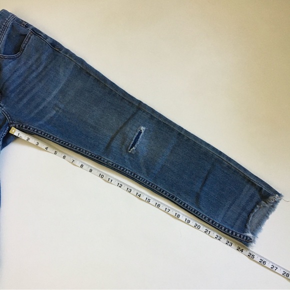 Free People Skinny Jean Womens 28 Distressed Fray Hem - Picture 10 of 12